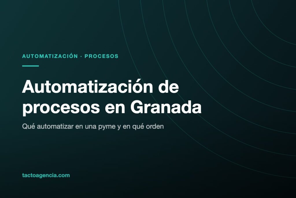 Automatización de procesos en Granada aplicada a una pyme local