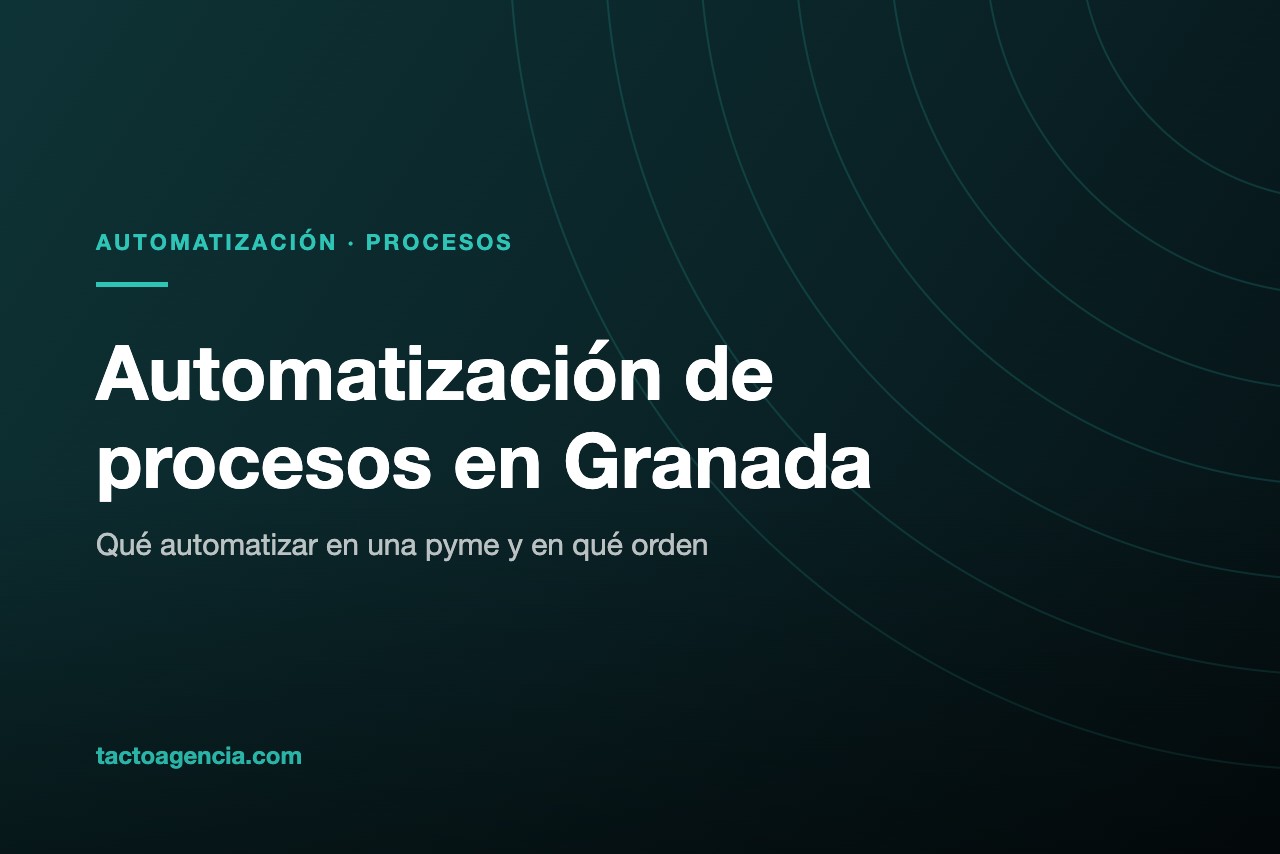Automatización de procesos en Granada aplicada a una pyme local